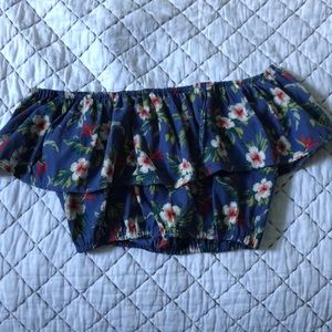 Off the shoulder crop top